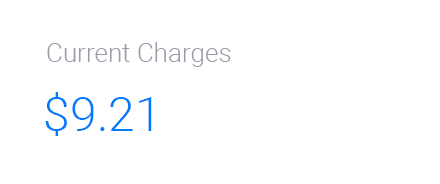 Vultr Control Panel - Current charges